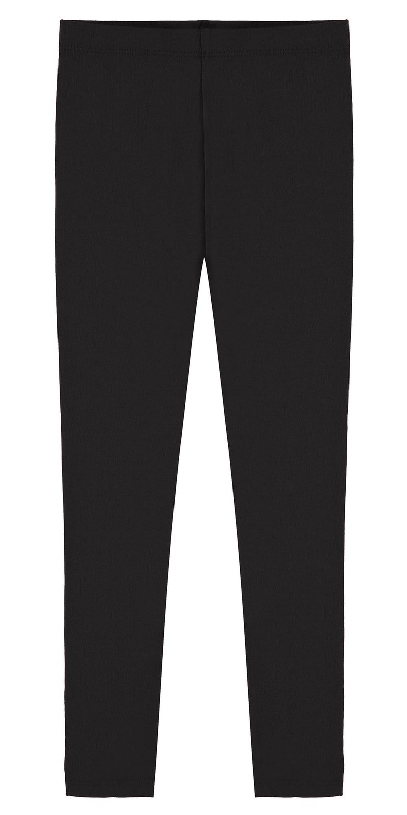 Popular Girls Leggings Ankle Length Comfortable Leggings for Girls. Cotton Footless Tights Soft Breathability Black 10 - Image 1